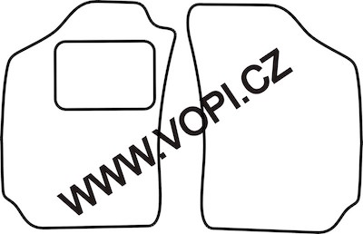 Textil-Autoteppiche Fiat Strada Pickup 2002 - Royalfit (1330)